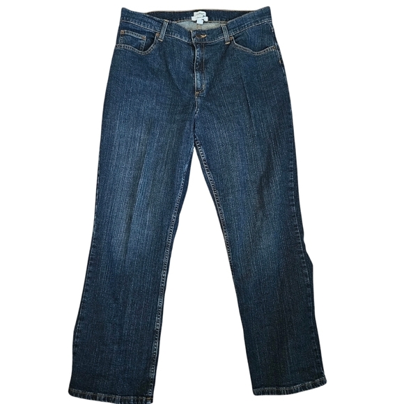 L.L. Bean Womens Classic Fit Blue Jeans Sz 16 - Picture 3 of 11